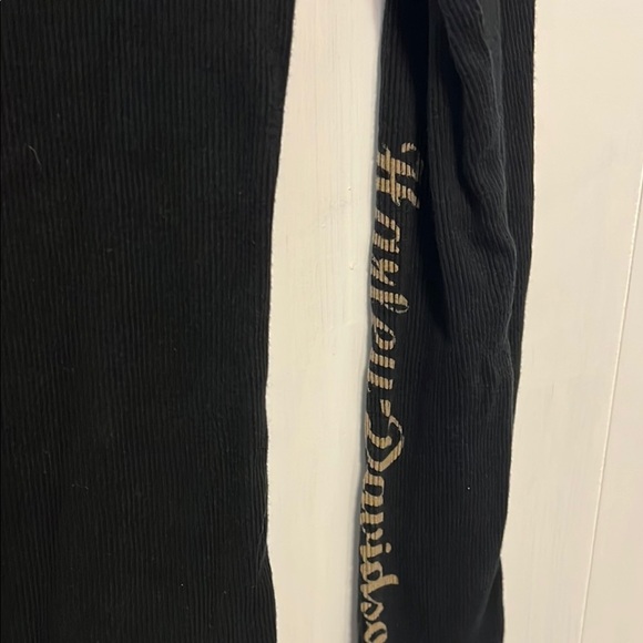 Harley-Davidson Sexy Black w Tan Logo Fitted Long Sleeve - Picture 6 of 9